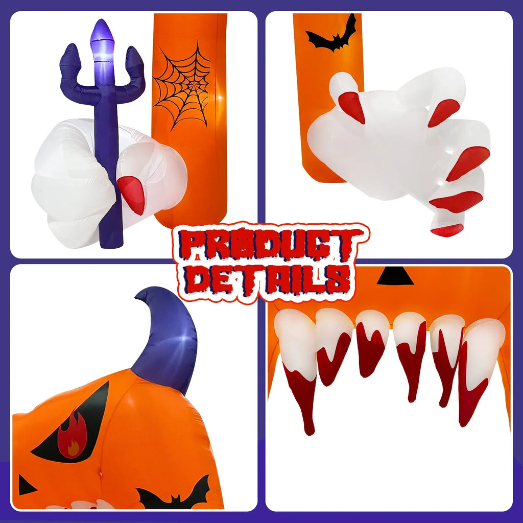 Halloween Inflatable Arch with LED Lights-3