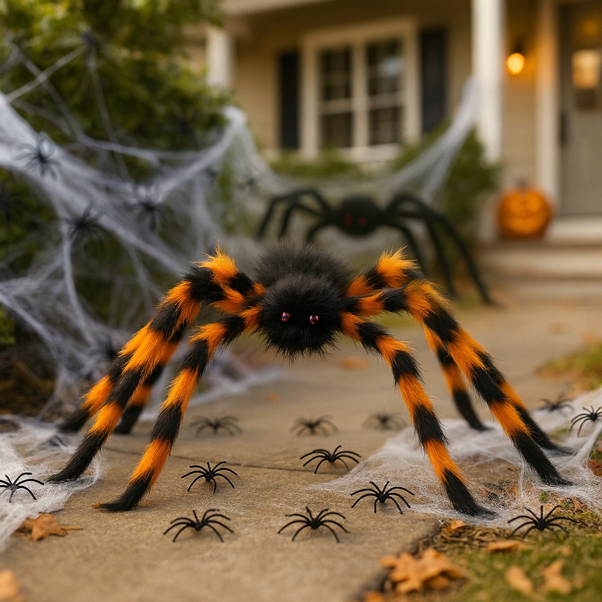MikaMax Xxl spin halloween decoratie - halloween decoratie - halloween versiering - spin - 85cm-0