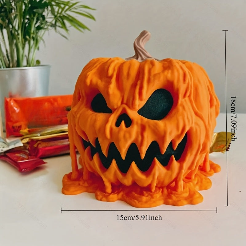 Halloween Pumpkin Candy Bowl Resin Decor-1