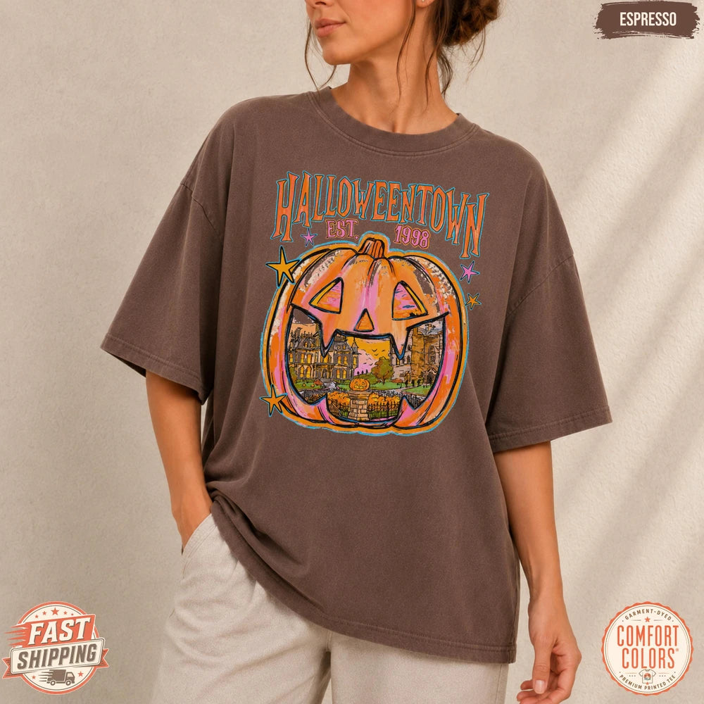 Retro Halloweentown Graphic Tee