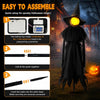 Set of Three Life Size Lighted Witch Lawn Decorations
