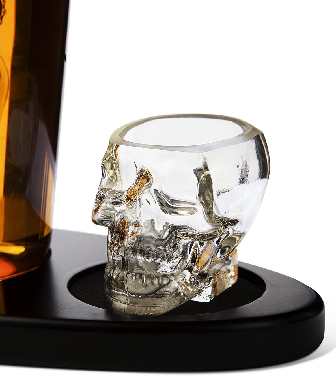 Skull Crown Decanter In Bottle Skull Head With 2 Skull Glasses By 750ML Skull Bottle-4