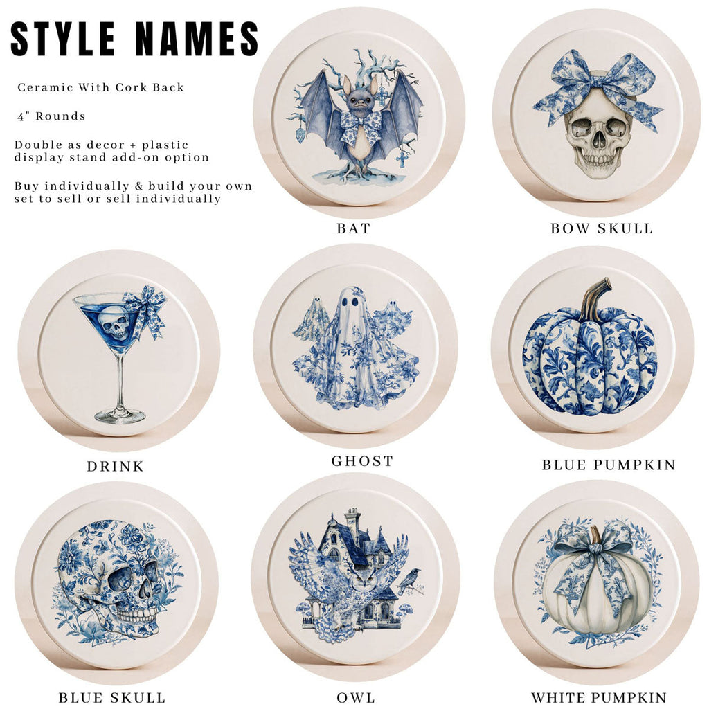 Chinoiserie Halloween Coasters-4
