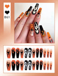 Chic Almond Halloween Press-On Nails-5