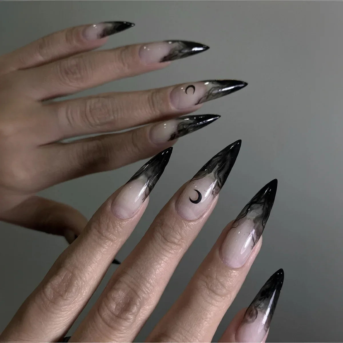 Chic Almond Halloween Press-On Nails-8