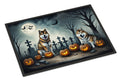 Akita Spooky Halloween Doormat-0