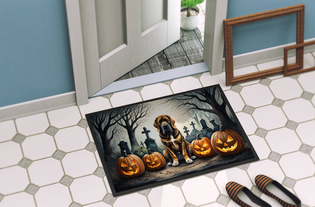 Bloodhound Spooky Halloween Doormat-3