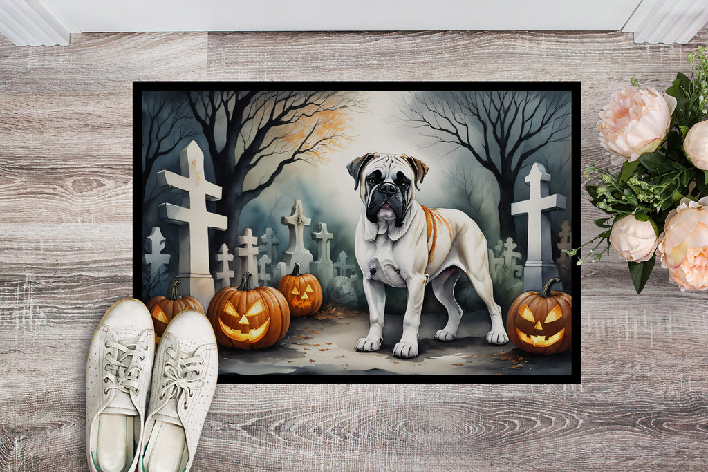 Boxer Spooky Halloween Doormat-1