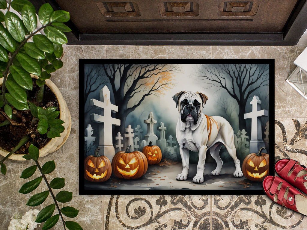 Boxer Spooky Halloween Doormat-2