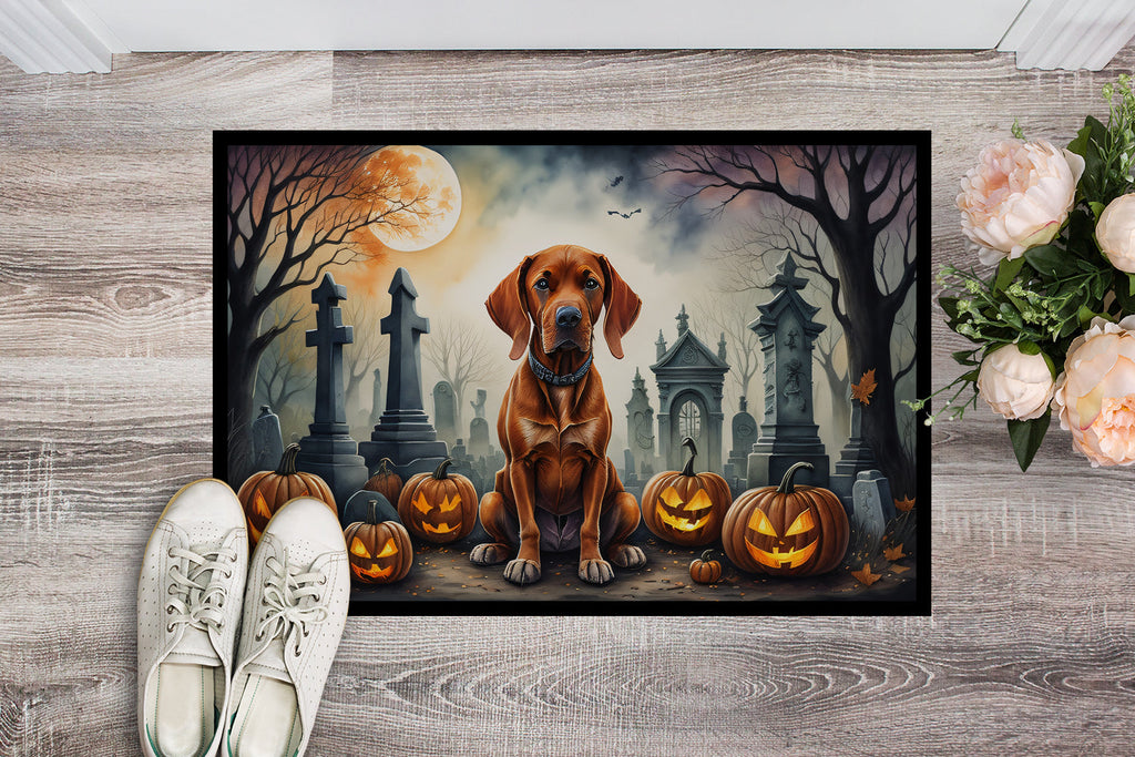 Vizsla Spooky Halloween Doormat-1