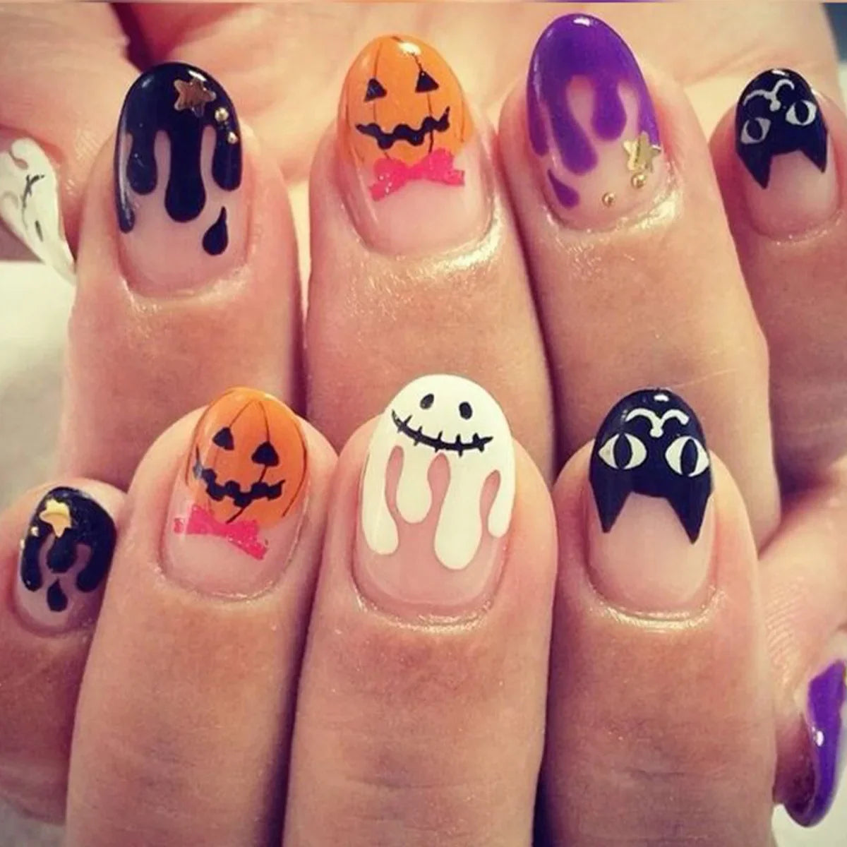 Halloween Press-On Nail Set-3