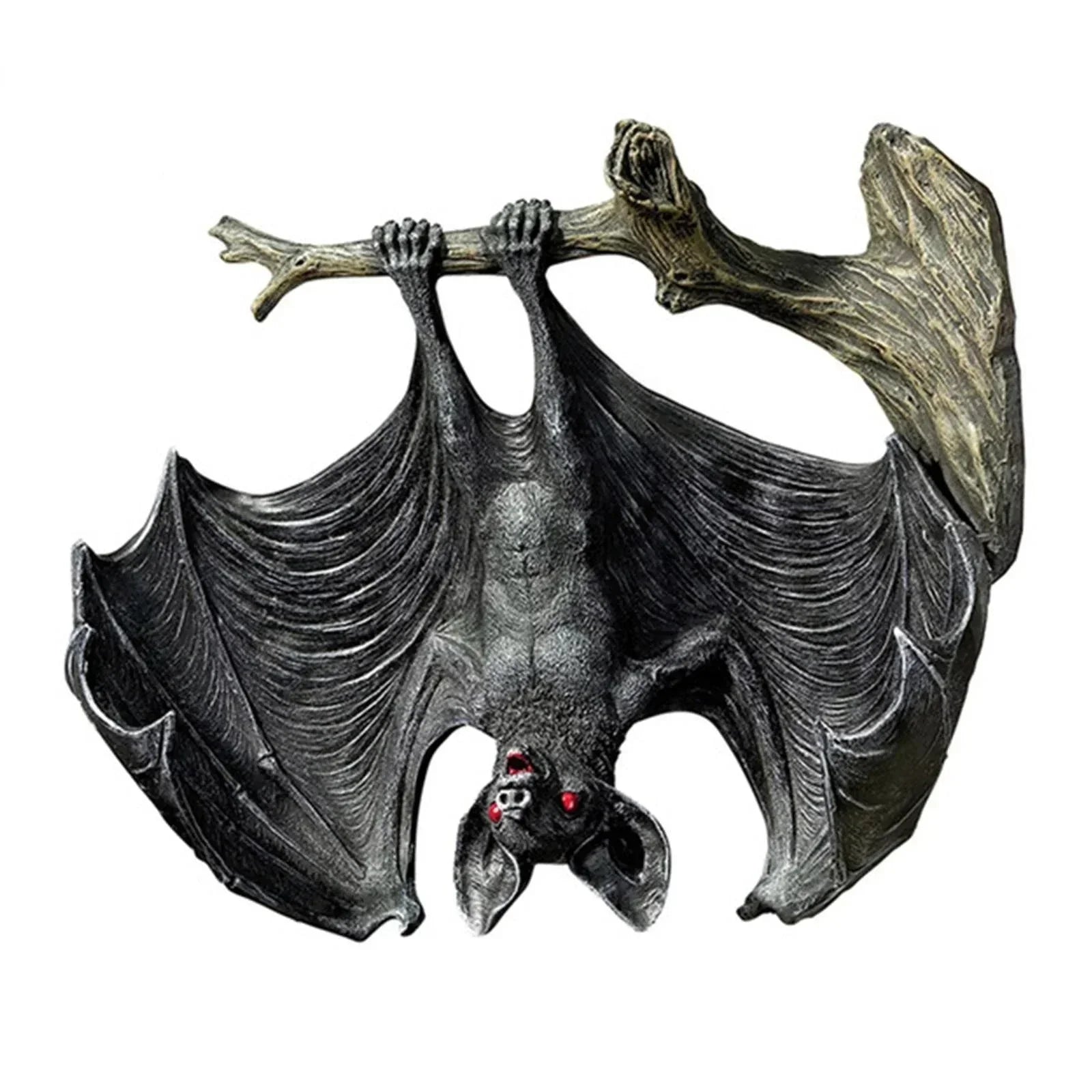 Resin Vampire Bat Statue Halloween Garden Decoration-0