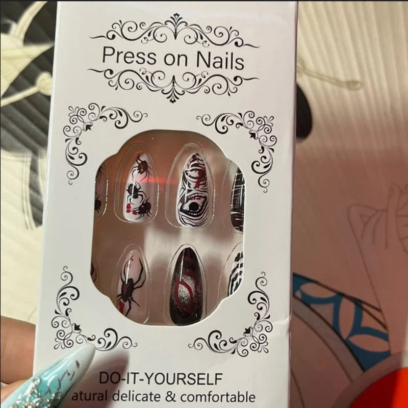 Horror Comic Halloween Press-On Nails-4