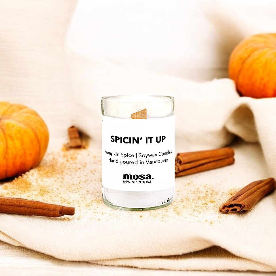 Pumpkin Spice Scented Soy Candle-4