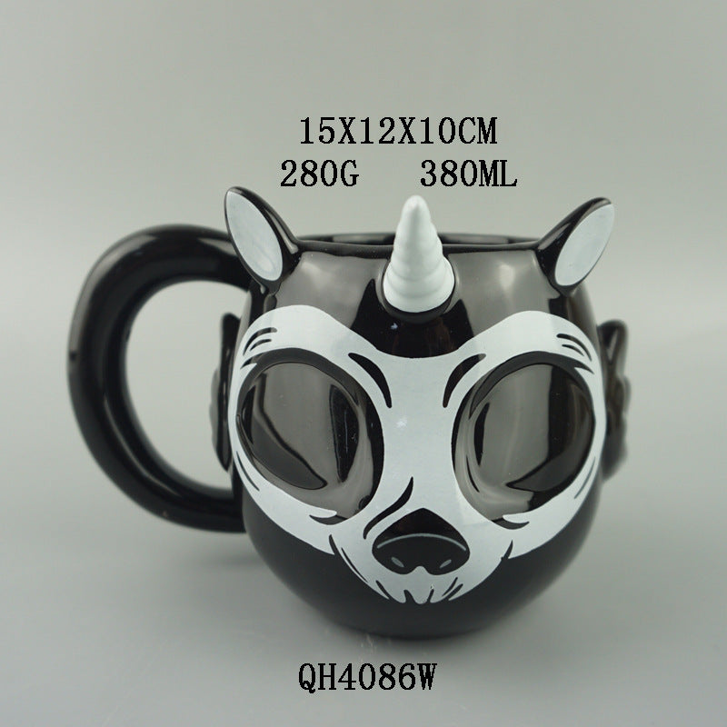 Ceramic Unicorn Halloween Mug-2