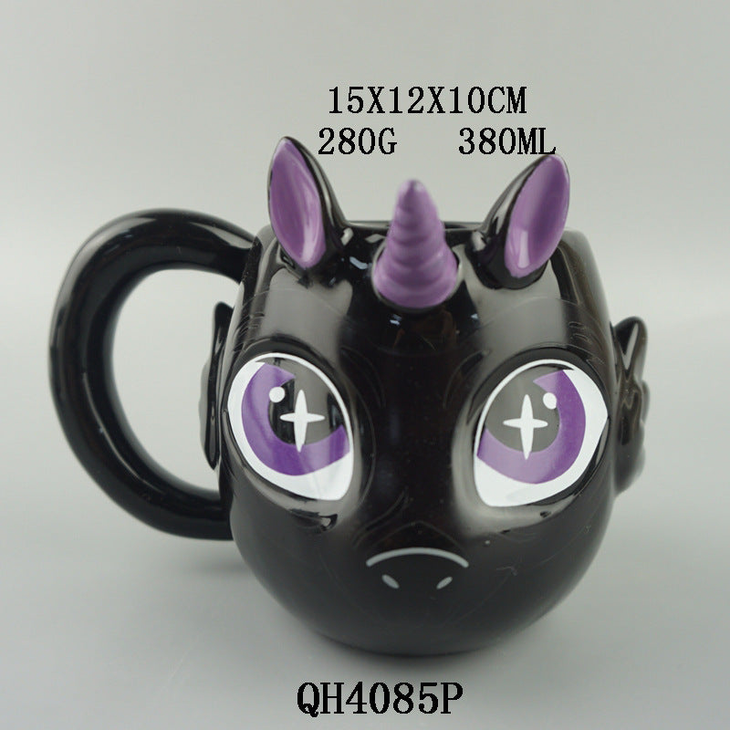 Ceramic Unicorn Halloween Mug-0
