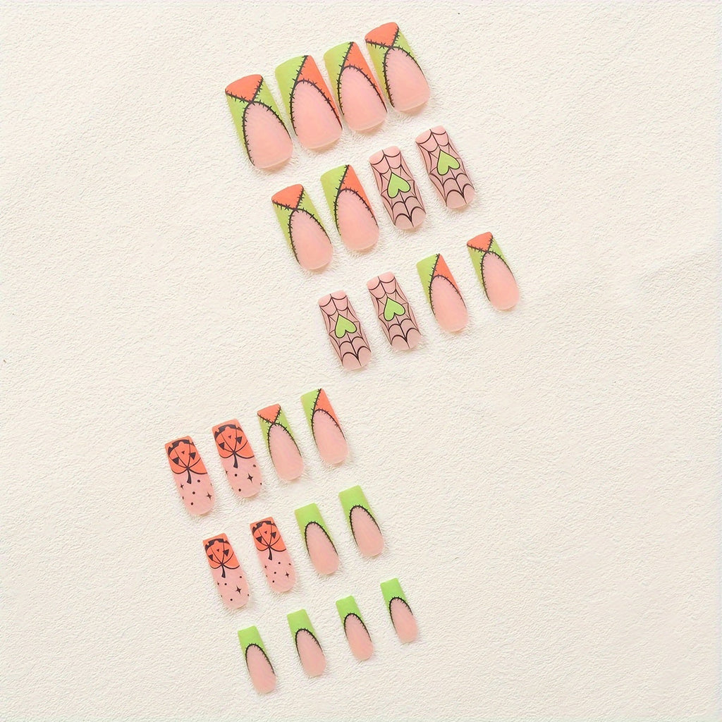 Spooky Chic Halloween Press-On Nails Set-4