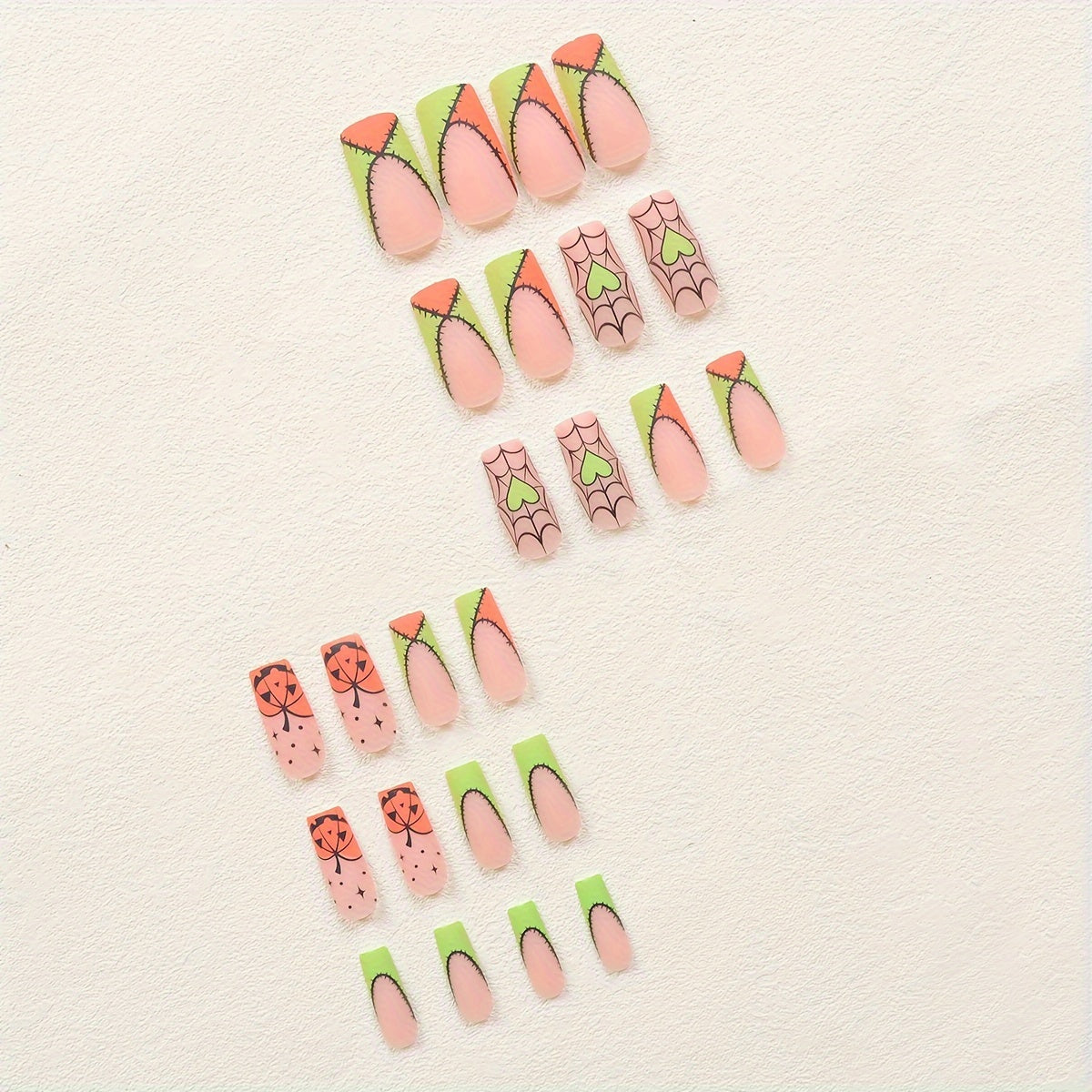 Spooky Chic Halloween Press-On Nails Set-4