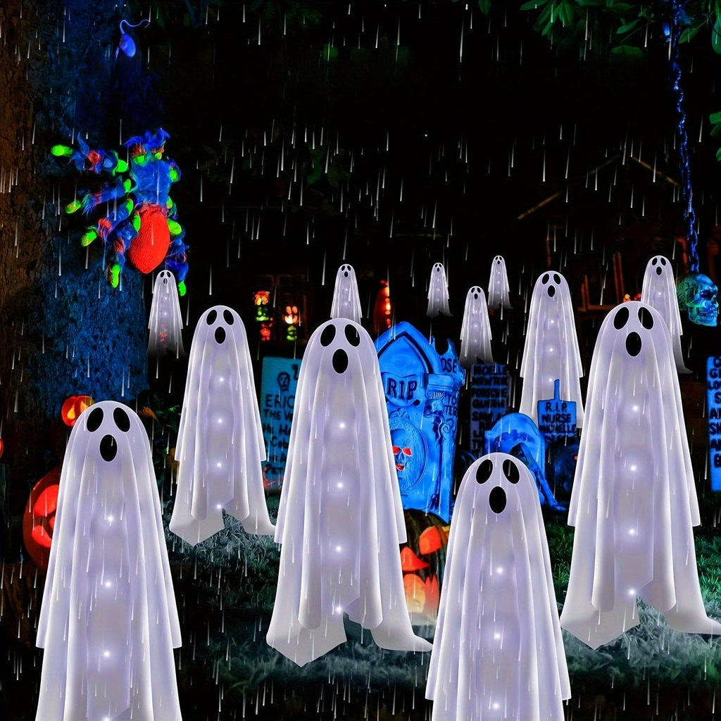 Halloween Garden Lights Solar Ghost LED Decor Set-1