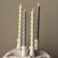 Hand Poured Soy Wax Skull Taper Candle: Halloween Decor-0