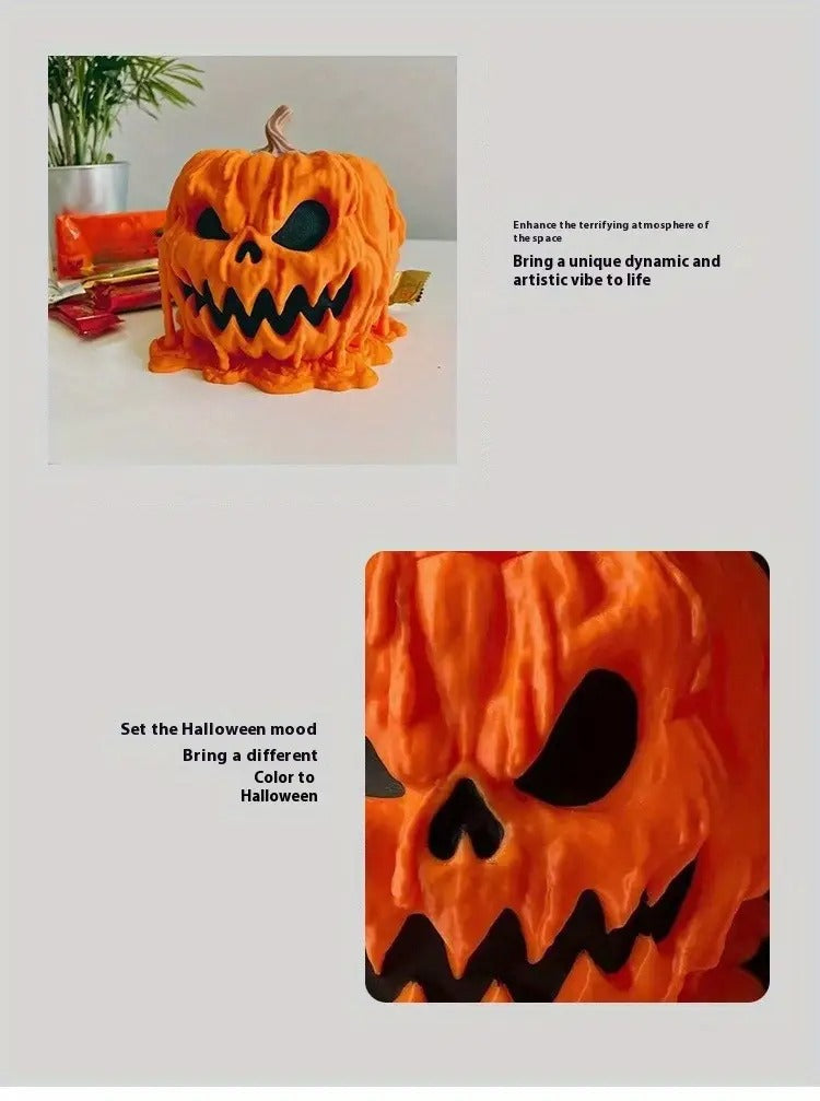 Halloween Pumpkin Candy Bowl Resin Decor-4