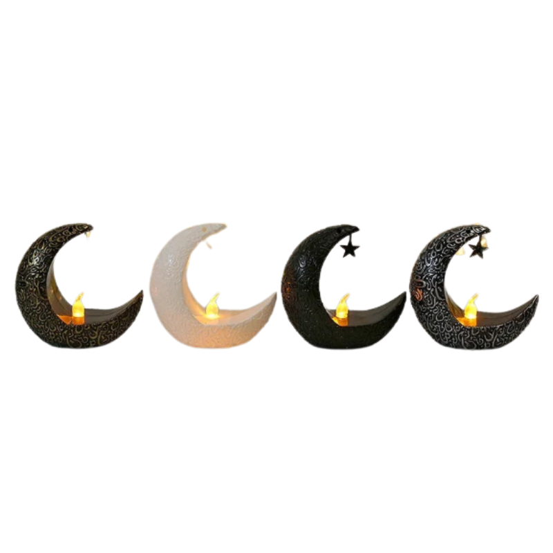 Middle Eastern Star & Moon Candle Holder-0