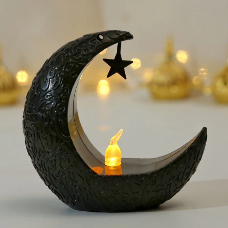 Middle Eastern Star & Moon Candle Holder-1