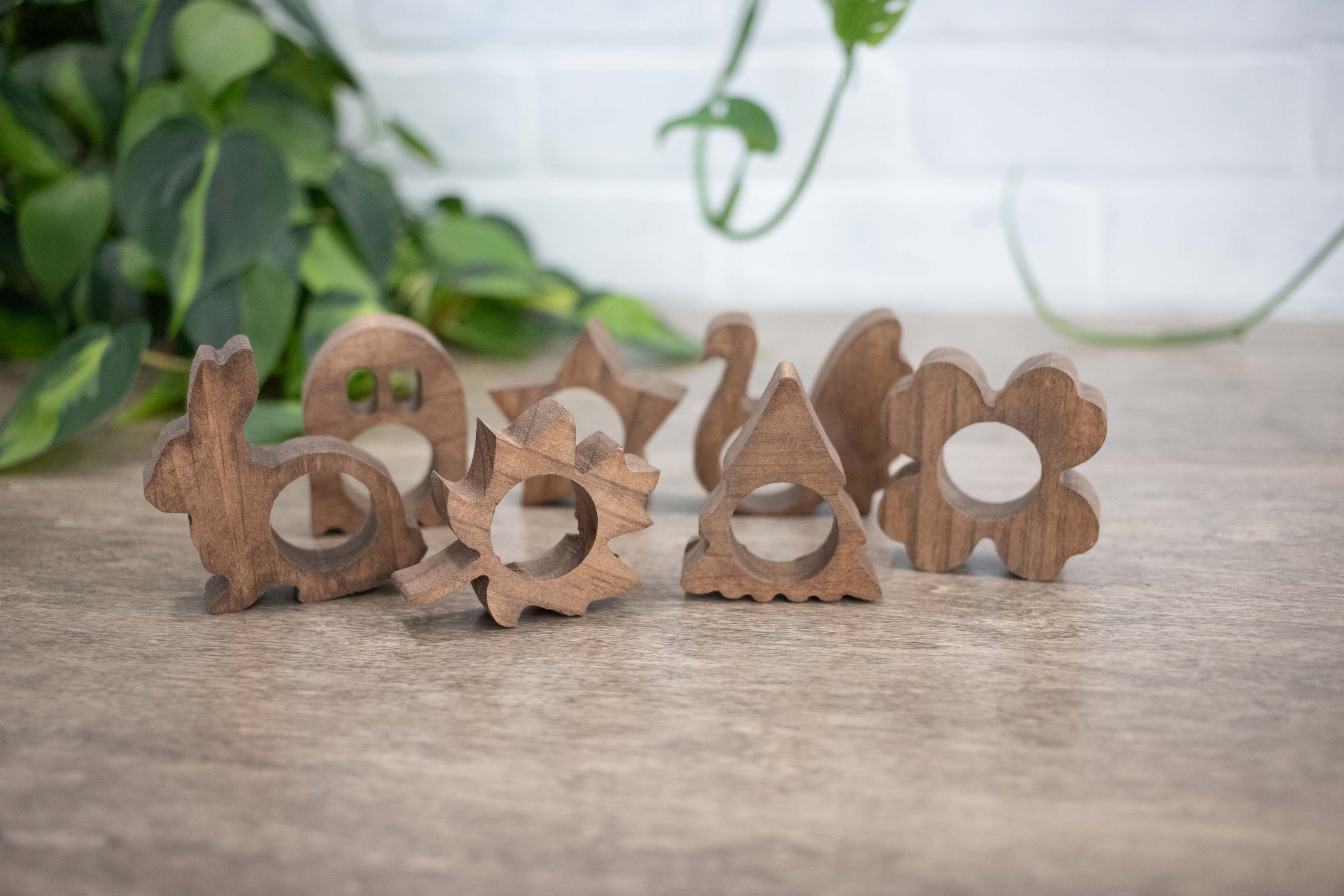 Ghost Napkin Rings, Wood Halloween Table Decor, Upright Wood Halloween Ghost  Napkin Ring-4
