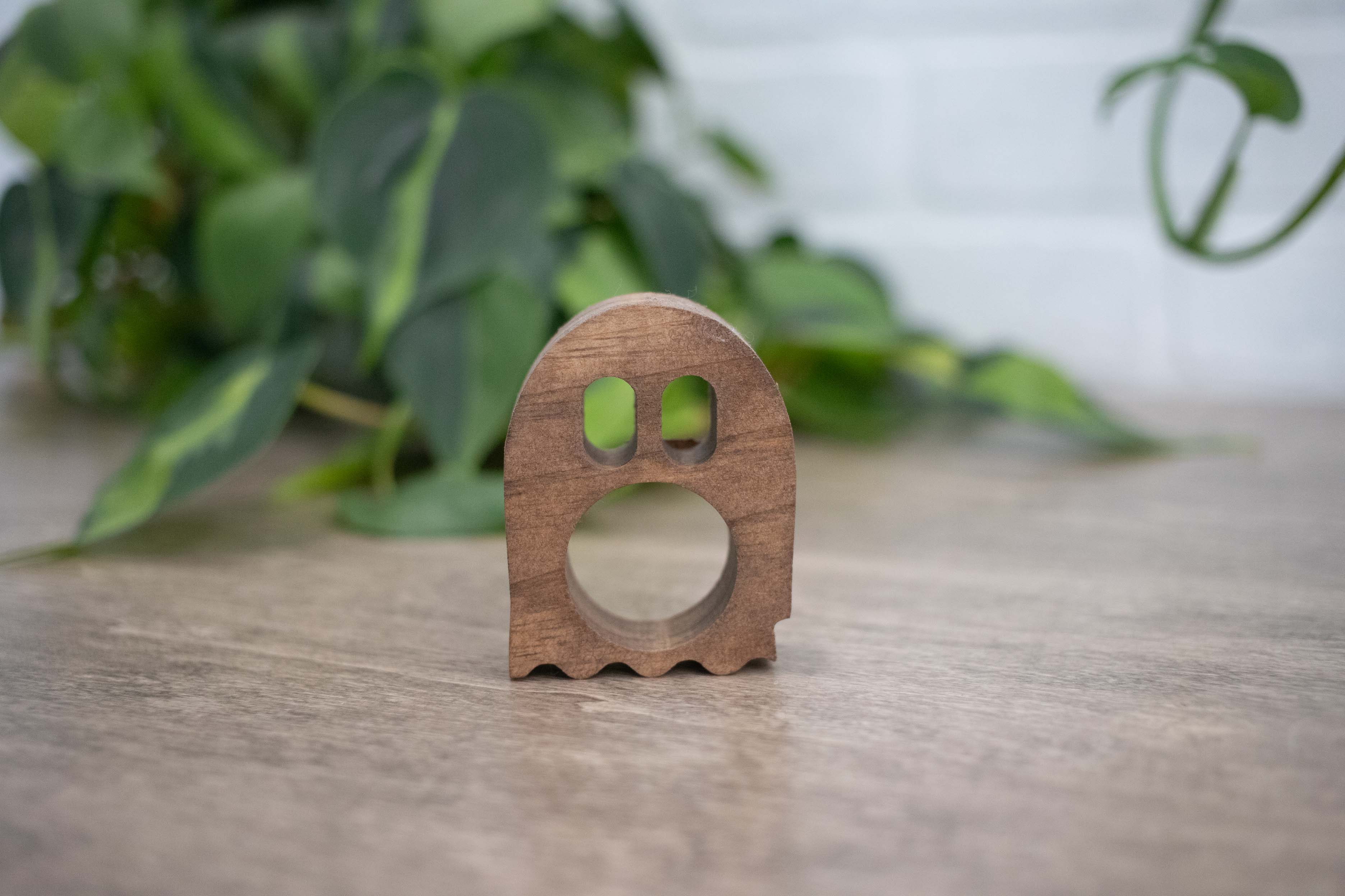Ghost Napkin Rings, Wood Halloween Table Decor, Upright Wood Halloween Ghost  Napkin Ring-1